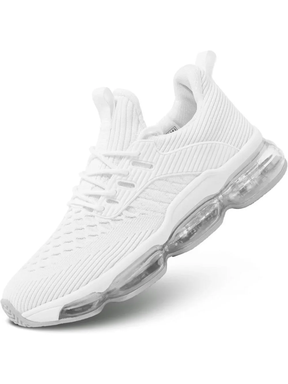 Men's White Walking Shoes Casual Fashion Silp On Tennis Running Sneakers Comfort